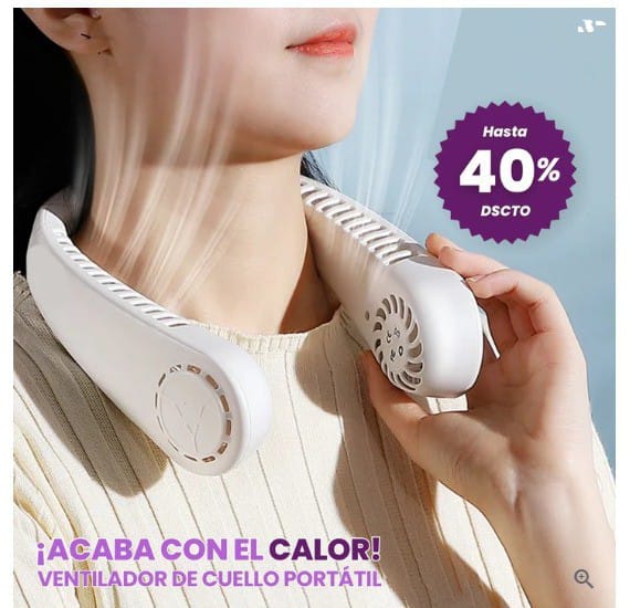 VNTILADOR DE CUELLO PORTATIL